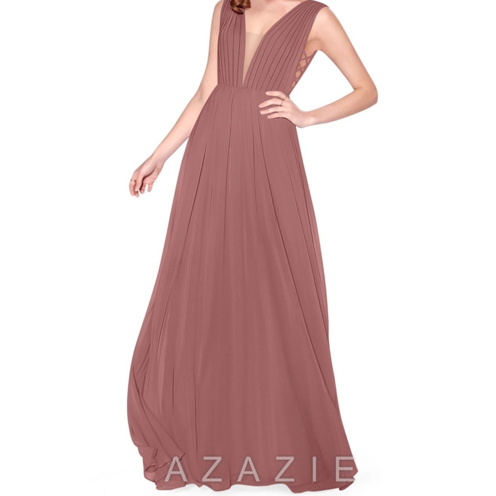 Azazie Blaine Dusty Rose Bridesmaid Dress